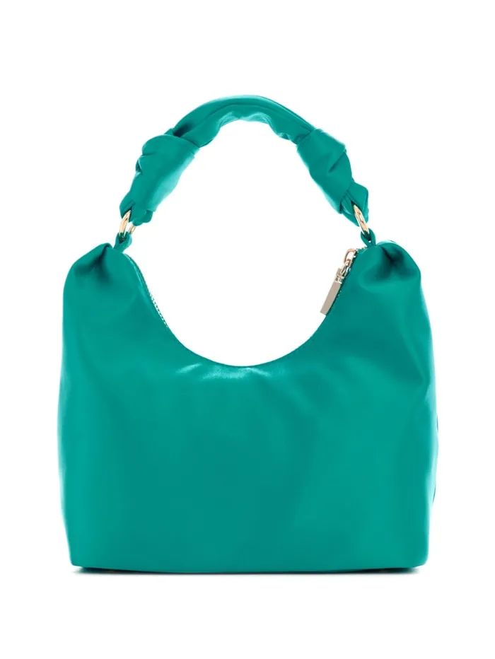 GUESS Shoulder Bags Velina Satin Hobo Bag Black 8211 Unisex