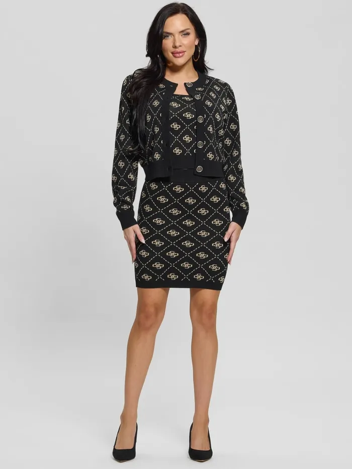 GUESS Sweaters and Knits Eco Sarah Quattro G Cardigan Black 8211 Women