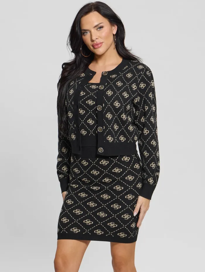 GUESS Sweaters and Knits Eco Sarah Quattro G Cardigan Black 8211 Women