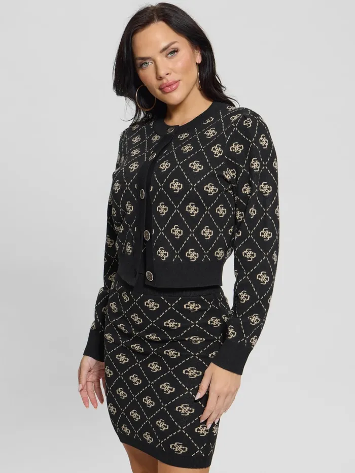 GUESS Sweaters and Knits Eco Sarah Quattro G Cardigan Black 8211 Women