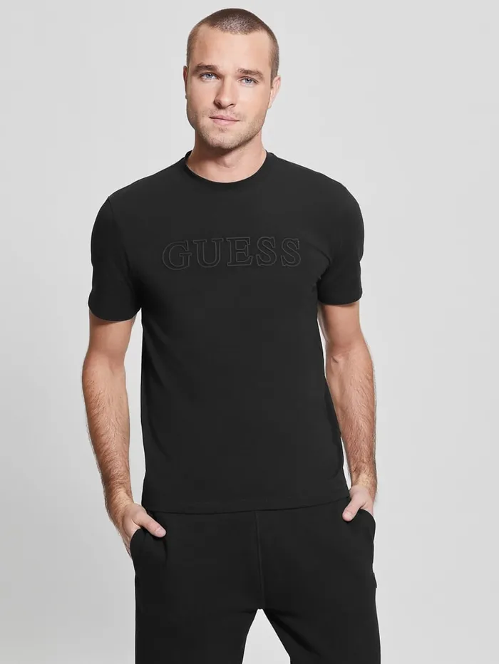 GUESS T Shirts and Tanks Eco Alphy Tee Black 8211 Men