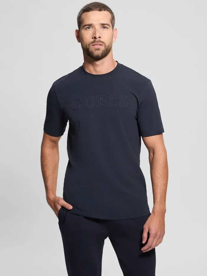 GUESS T Shirts and Tanks Eco Alphy Tee Green 8211 Men