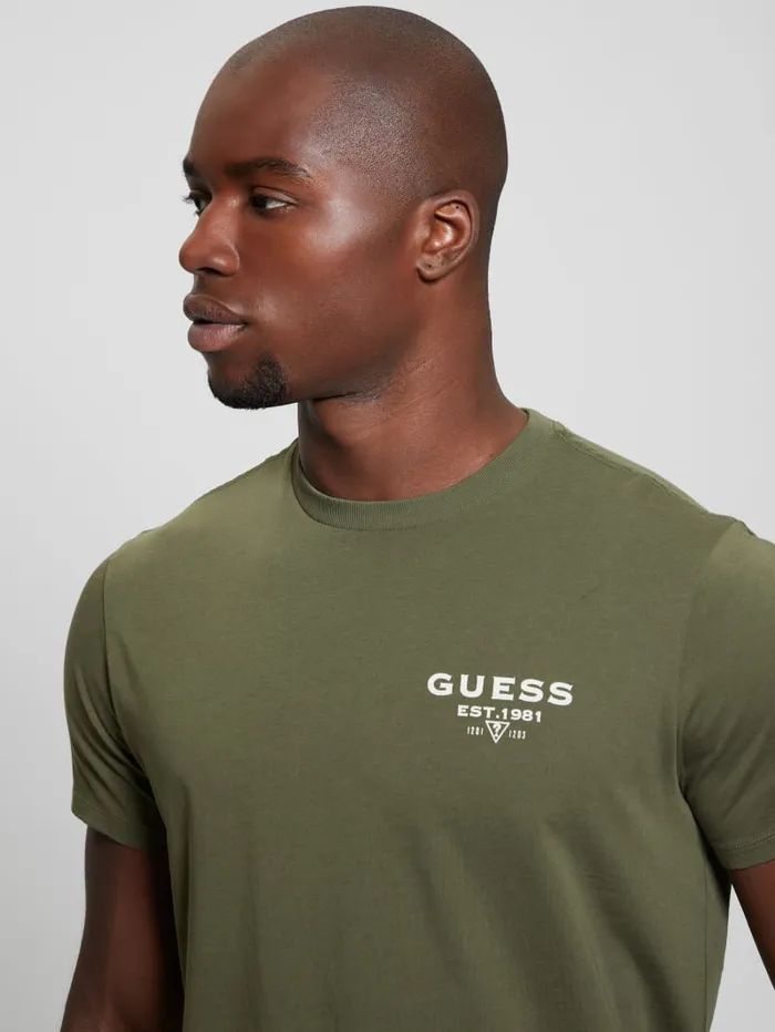 GUESS T Shirts and Tanks Eco Classic Tee Blue 8211 Men