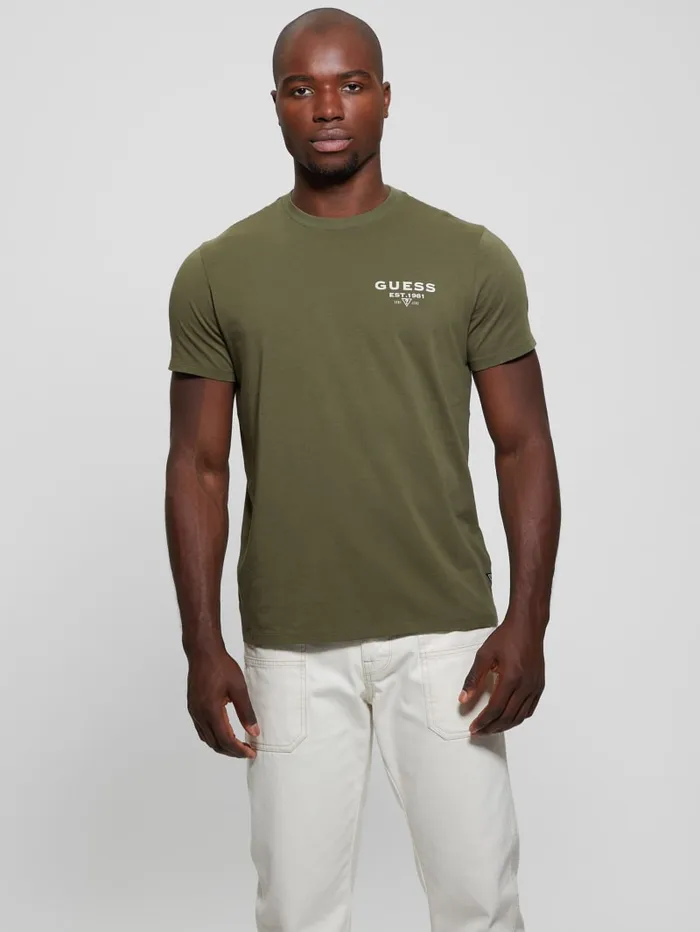 GUESS T Shirts and Tanks Eco Classic Tee Blue 8211 Men