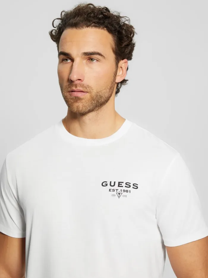 GUESS T Shirts and Tanks Eco Classic Tee Blue 8211 Men