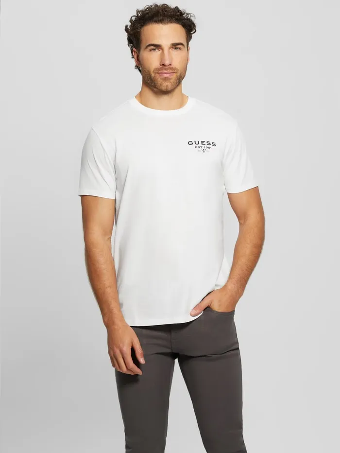 GUESS T Shirts and Tanks Eco Classic Tee Blue 8211 Men