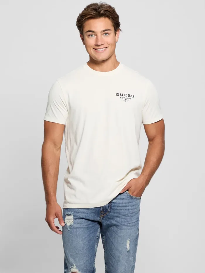 GUESS T Shirts and Tanks Eco Classic Tee Blue 8211 Men