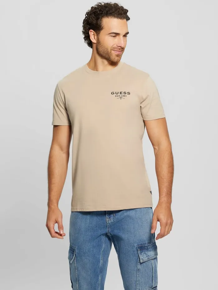 GUESS T Shirts and Tanks Eco Classic Tee Blue 8211 Men