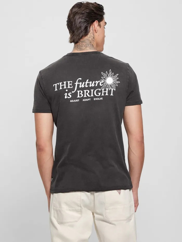 GUESS T Shirts and Tanks Eco Future Is Bright Tee Black 8211 Men