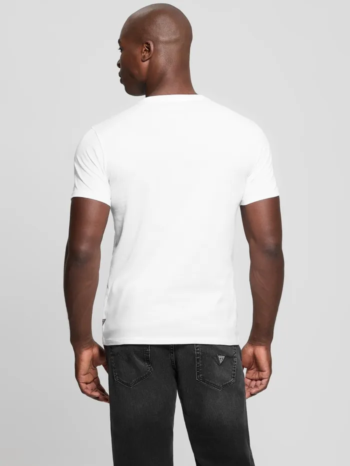 GUESS T Shirts and Tanks Eco Velvet Signature Tee Black 8211 Men