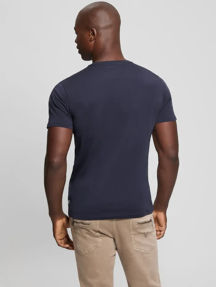 GUESS T Shirts and Tanks Eco Velvet Signature Tee Black 8211 Men
