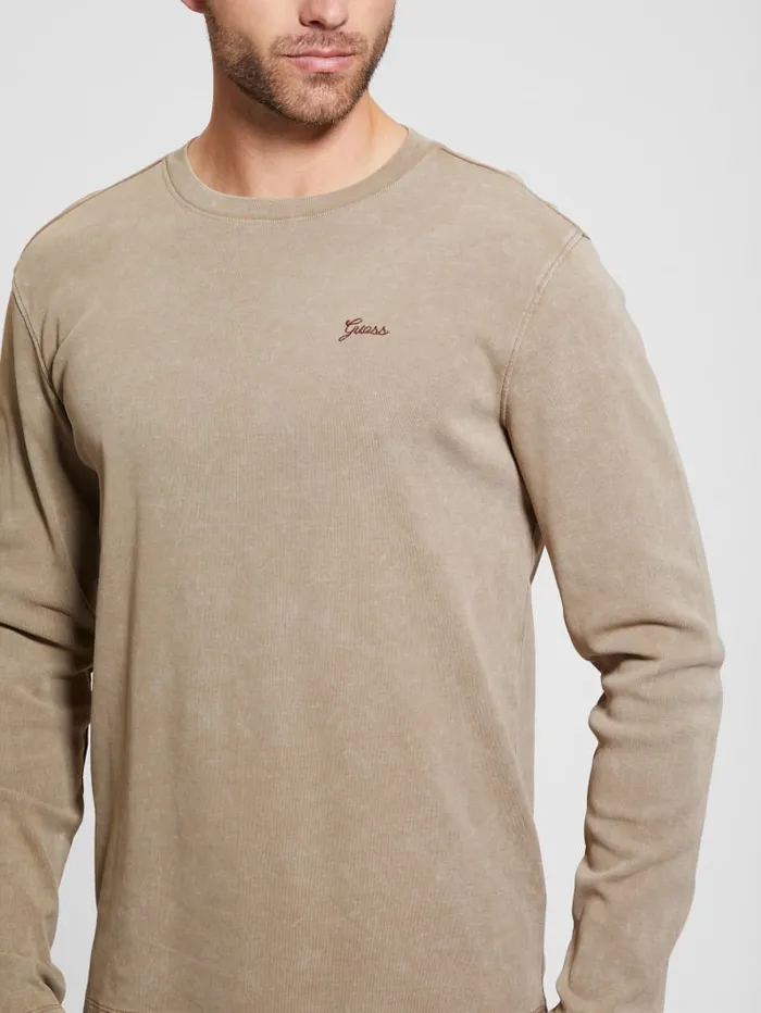 GUESS T Shirts and Tanks Hillside Washed Tee Blue 8211 Men