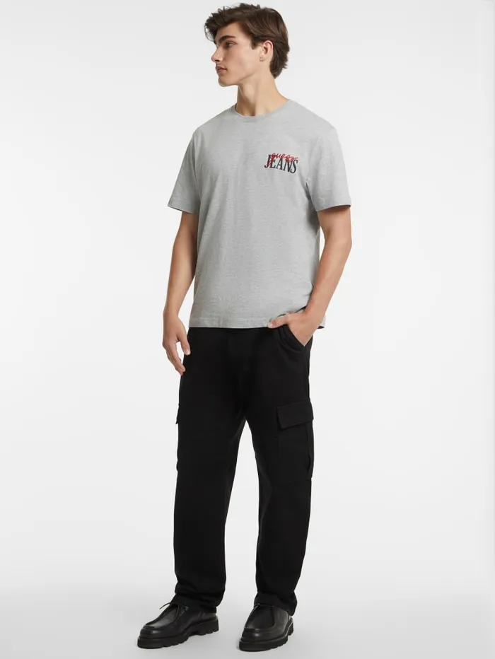 GUESS T Shirts and Tanks Mixed Chest Logo Tee Red 8211 Men