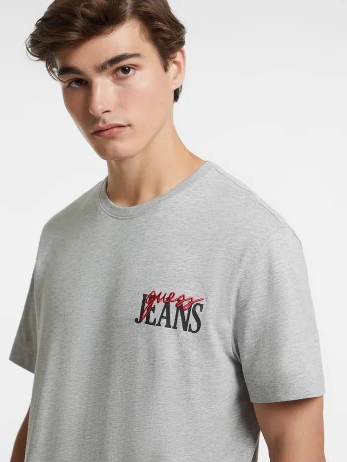 GUESS T Shirts and Tanks Mixed Chest Logo Tee Red 8211 Men