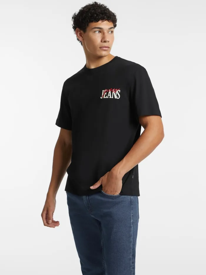 GUESS T Shirts and Tanks Mixed Chest Logo Tee Red 8211 Men