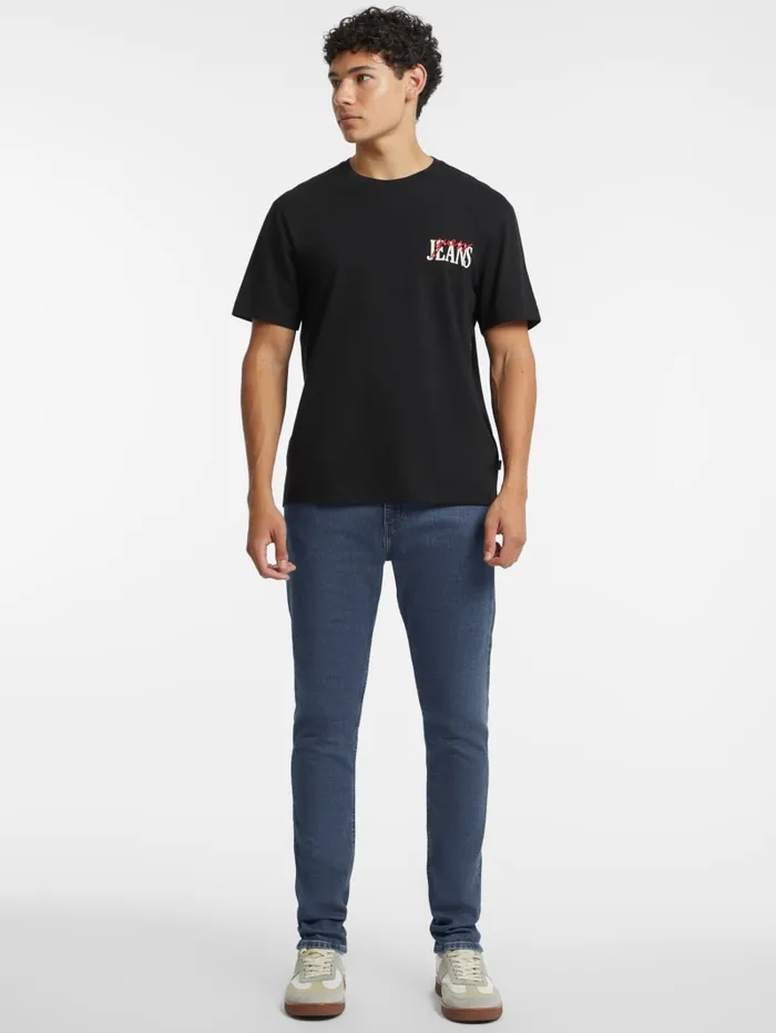 GUESS T Shirts and Tanks Mixed Chest Logo Tee Red 8211 Men