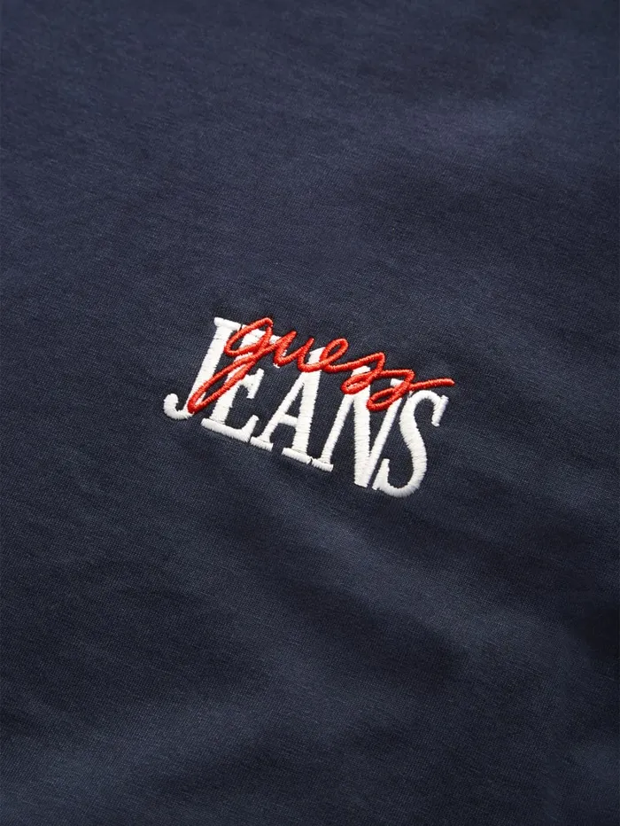 GUESS T Shirts and Tanks Mixed Chest Logo Tee Red 8211 Men
