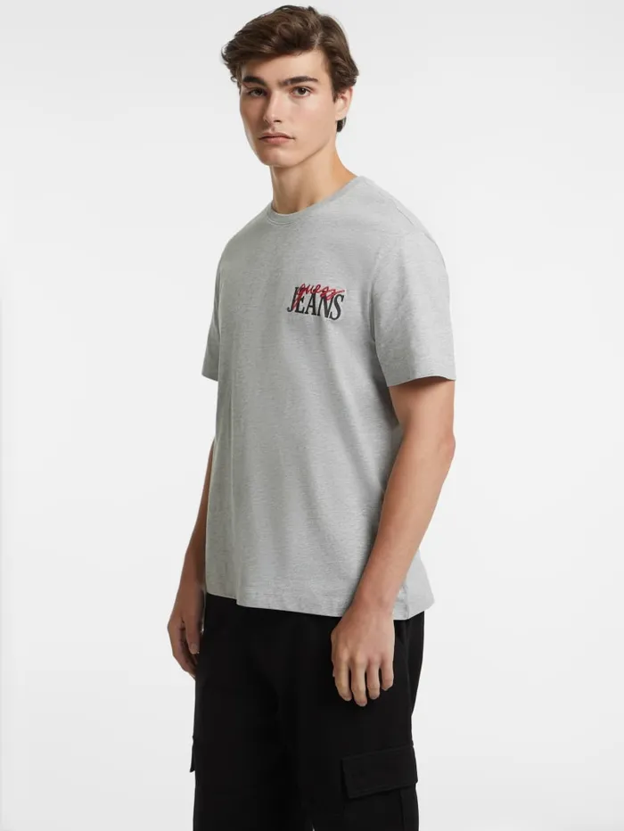 GUESS T Shirts and Tanks Mixed Chest Logo Tee Red 8211 Men