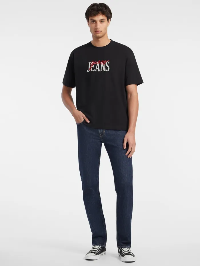 GUESS T Shirts and Tanks Mixed Logo Tee White 8211 Men