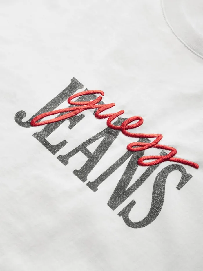 GUESS T Shirts and Tanks Mixed Logo Tee White 8211 Men