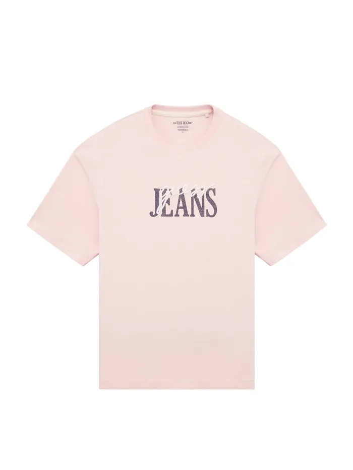 GUESS T Shirts and Tanks Mixed Logo Tee White 8211 Men