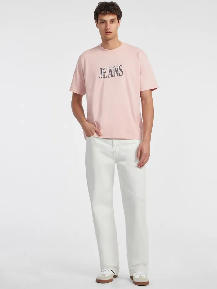 GUESS T Shirts and Tanks Mixed Logo Tee White 8211 Men