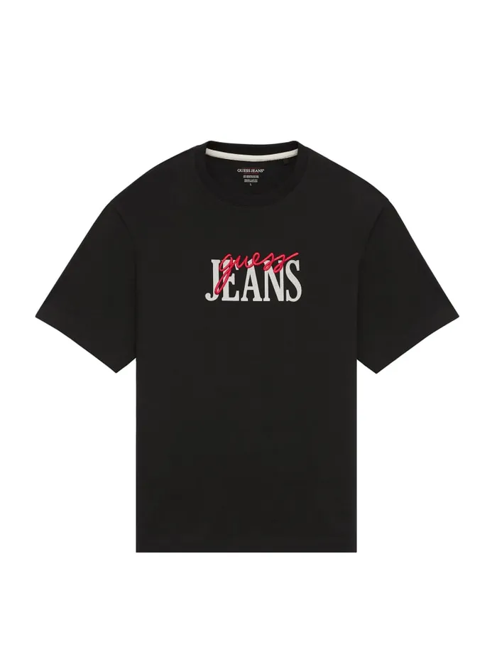 GUESS T Shirts and Tanks Mixed Logo Tee White 8211 Men