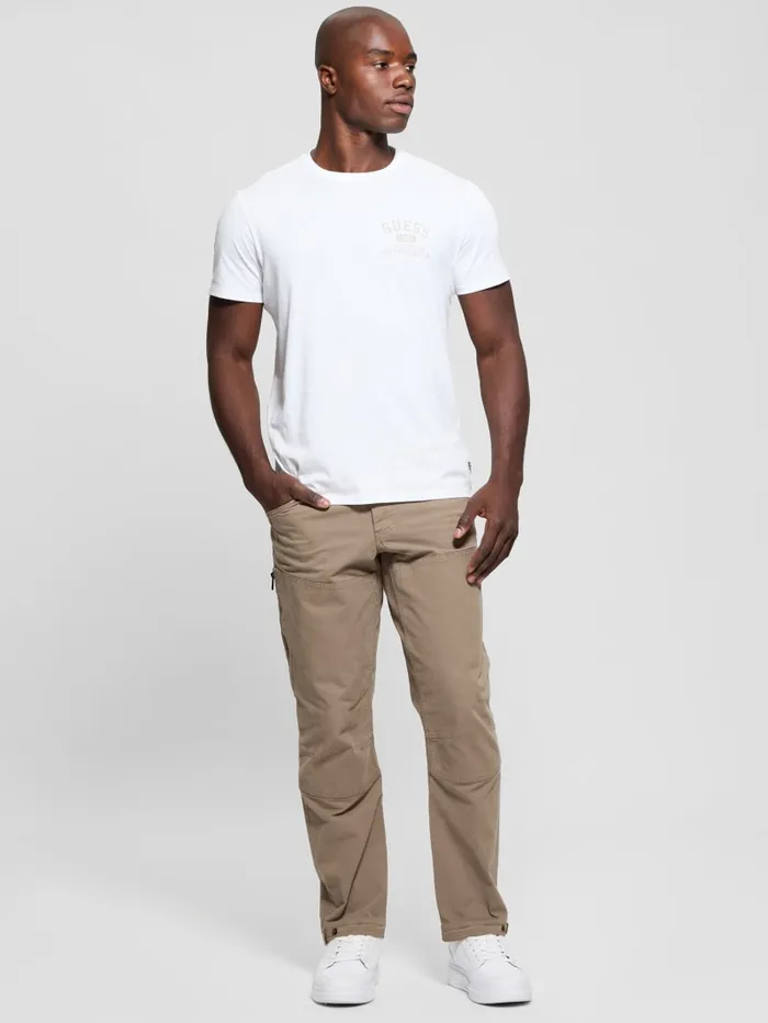 GUESS T Shirts and Tanks Signature Collegiate Tee Green 8211 Men