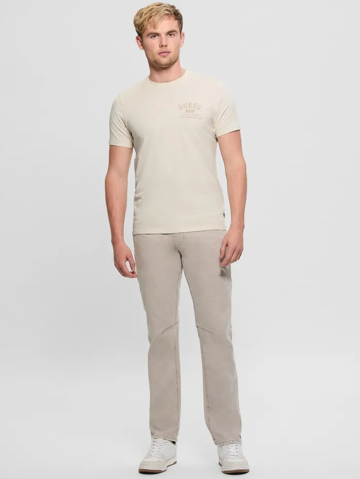 GUESS T Shirts and Tanks Signature Collegiate Tee Green 8211 Men