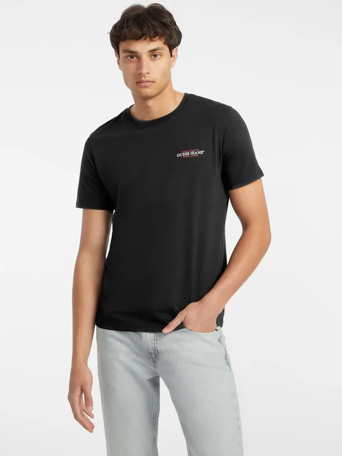 GUESS T Shirts and Tanks Slim American Tradition Tee Black 8211 Men