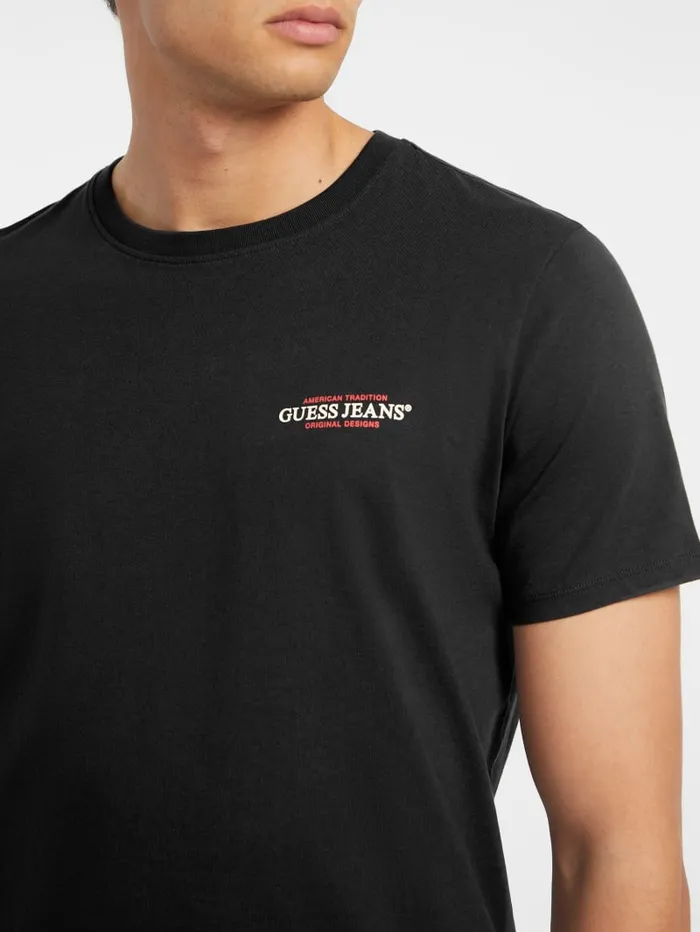 GUESS T Shirts and Tanks Slim American Tradition Tee Black 8211 Men
