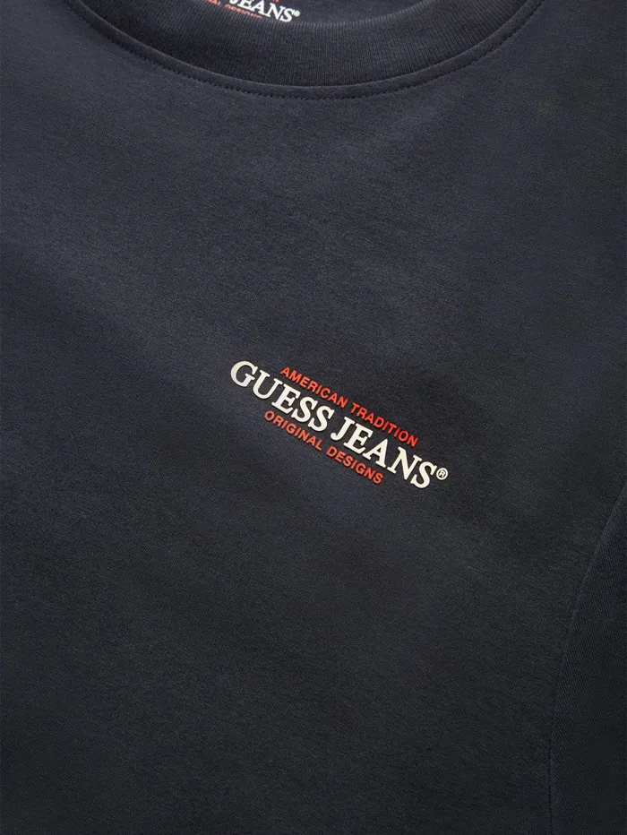 GUESS T Shirts and Tanks Slim American Tradition Tee Black 8211 Men