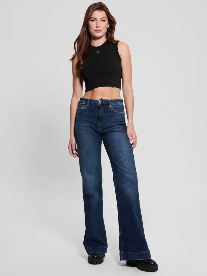 GUESS Tops Alexia Crop Tank Black 8211 Women