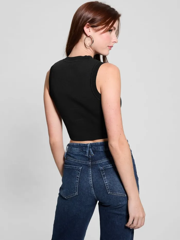 GUESS Tops Alexia Crop Tank Black 8211 Women