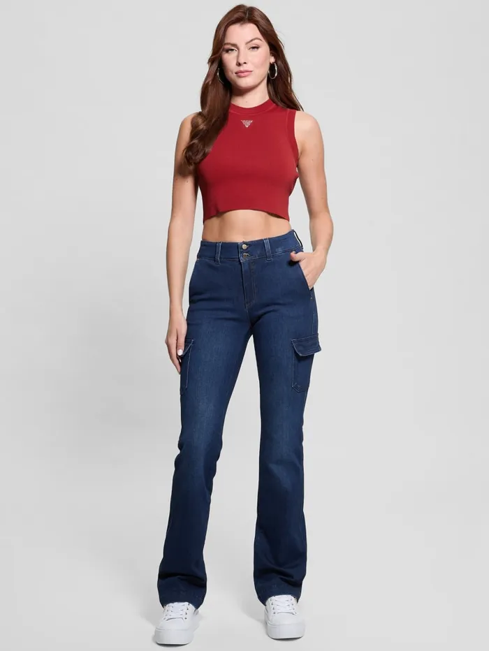 GUESS Tops Alexia Crop Tank Black 8211 Women