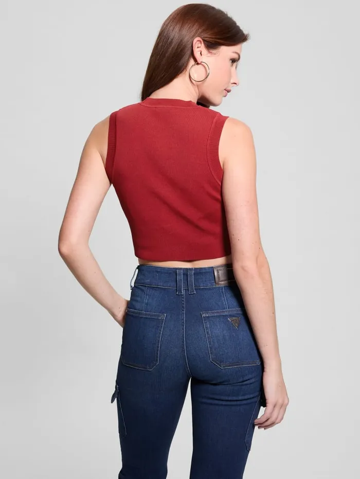 GUESS Tops Alexia Crop Tank Black 8211 Women