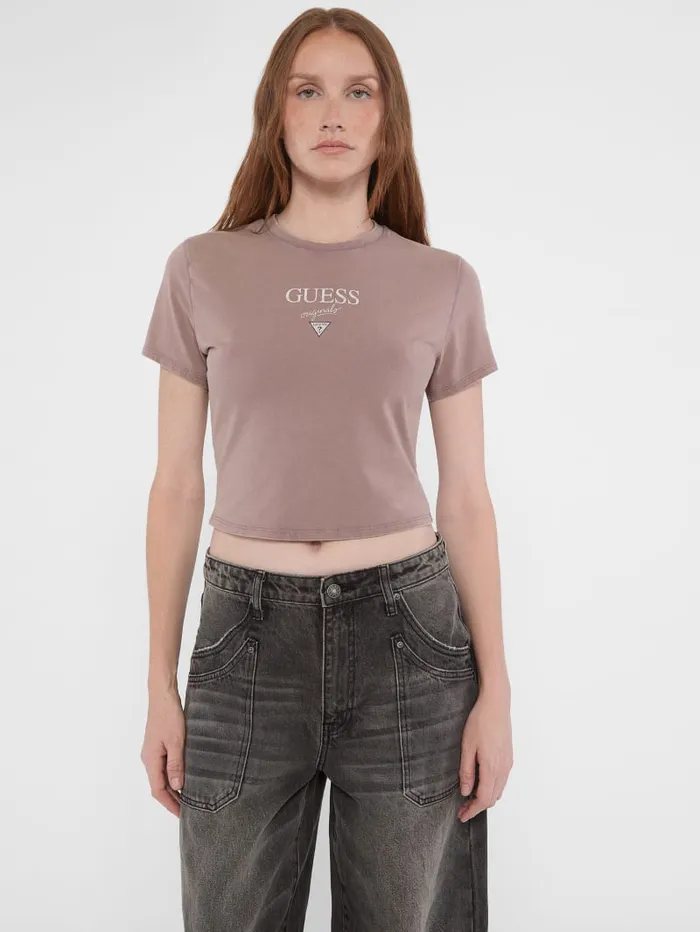 GUESS Tops and Tees Originals Baker Baby Tee Black 8211 Women