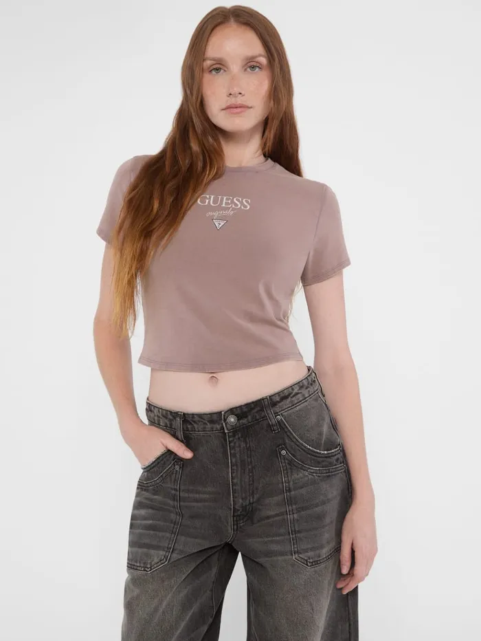 GUESS Tops and Tees Originals Baker Baby Tee Black 8211 Women