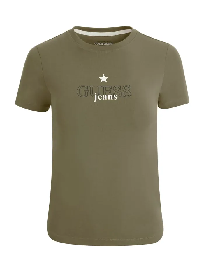 GUESS Tops Classic Star Tee Green 8211 Women