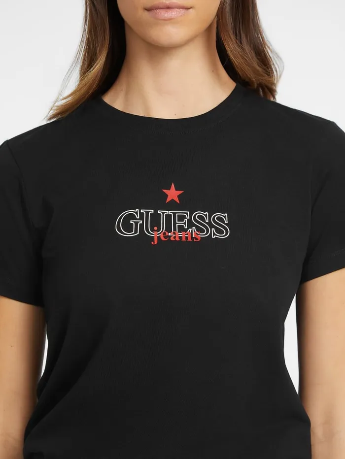 GUESS Tops Classic Star Tee Green 8211 Women