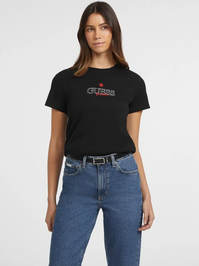 GUESS Tops Classic Star Tee Green 8211 Women