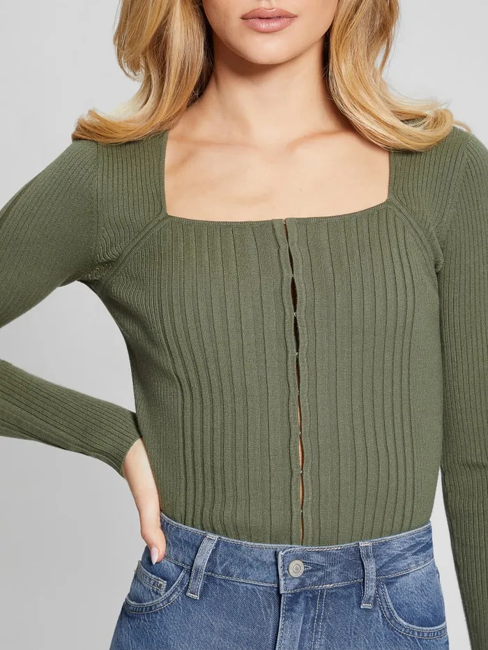 GUESS Tops Eco Allie Cardigan Green 8211 Women