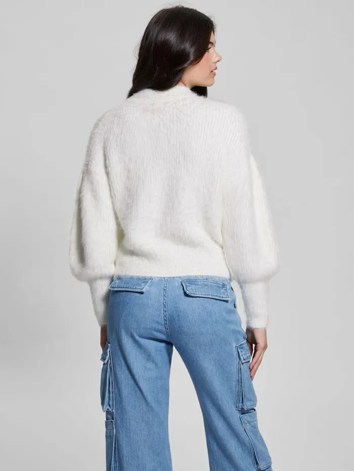 GUESS Tops Keyla Fuzzy Sweater Pink 8211 Women