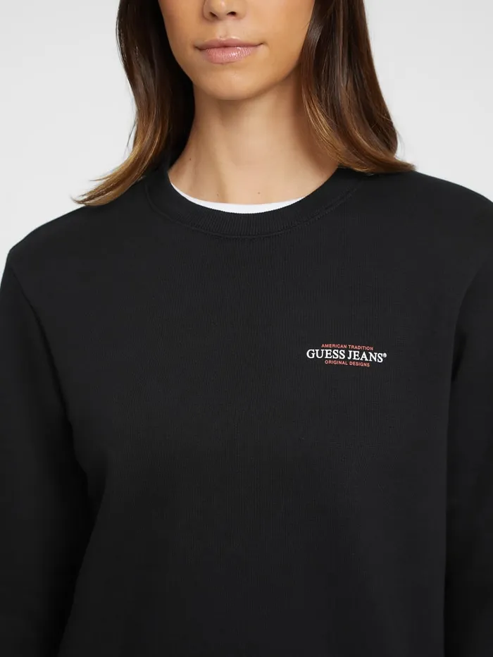 GUESS Tops Mini American Tradition Sweatshirt Black 8211 Women