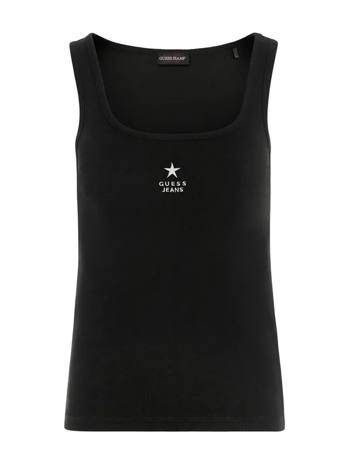 GUESS Tops Slim Embroidered Star Tank White 8211 Women