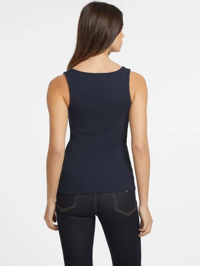 GUESS Tops Slim Embroidered Star Tank White 8211 Women