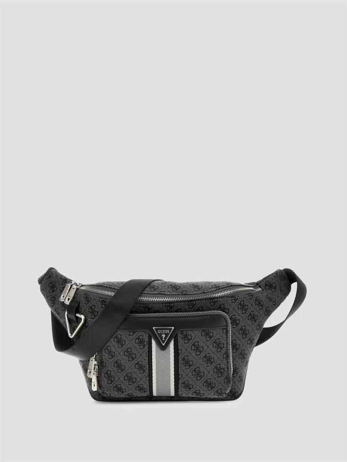 GUESS Wallets and Bags Milano Large Bum Bag Black 8211 Men