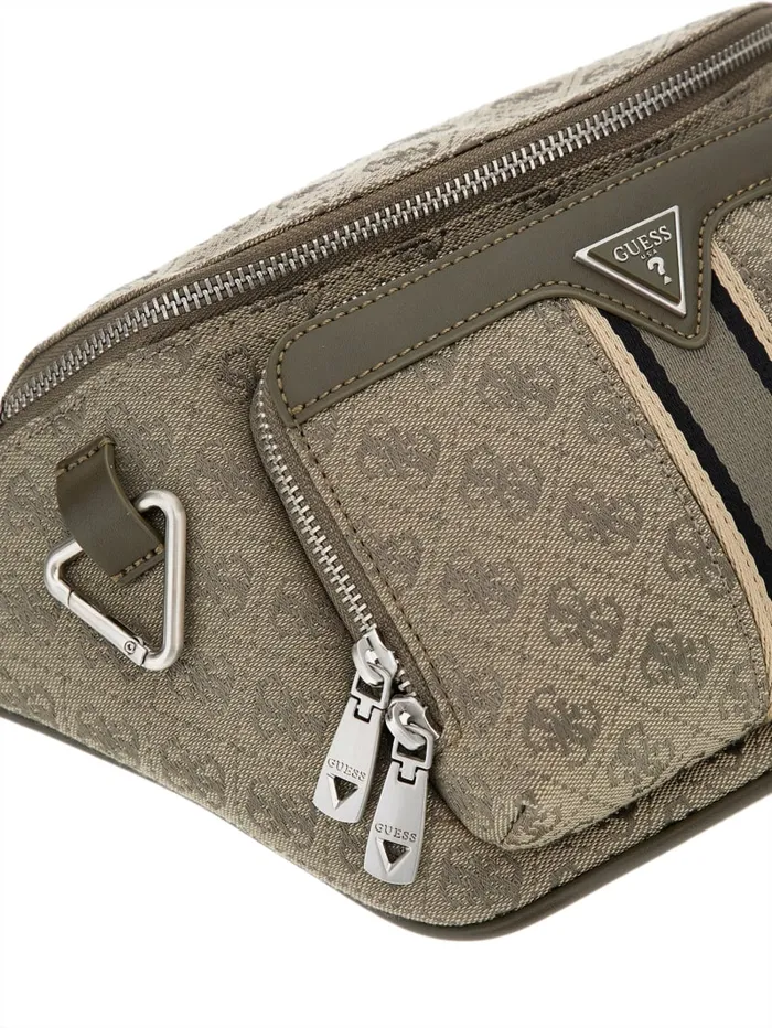 GUESS Wallets and Bags Milano Large Bum Bag Black 8211 Men
