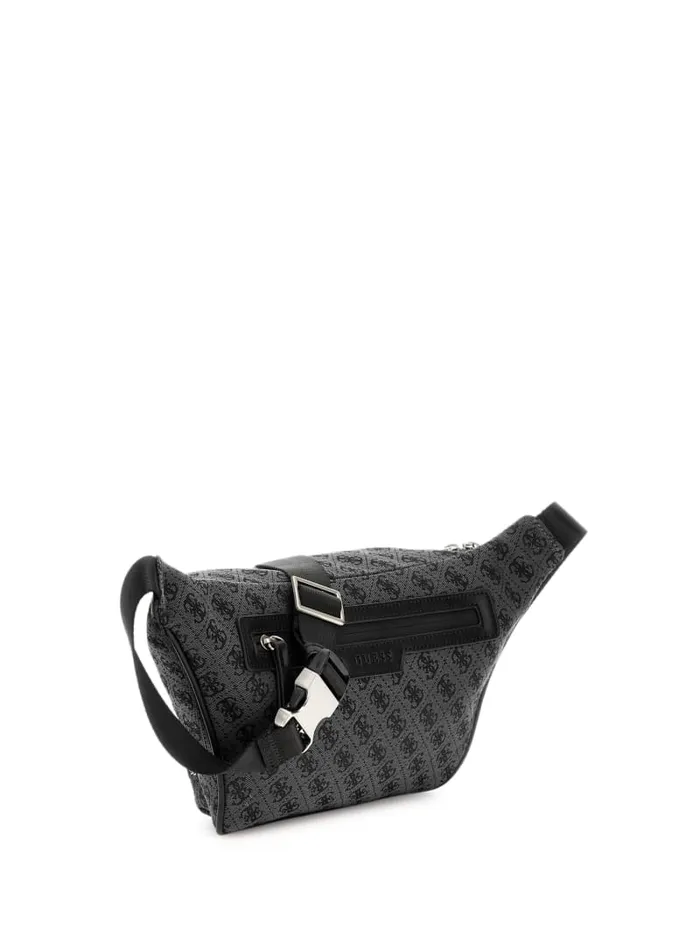 GUESS Wallets and Bags Milano Large Bum Bag Black 8211 Men