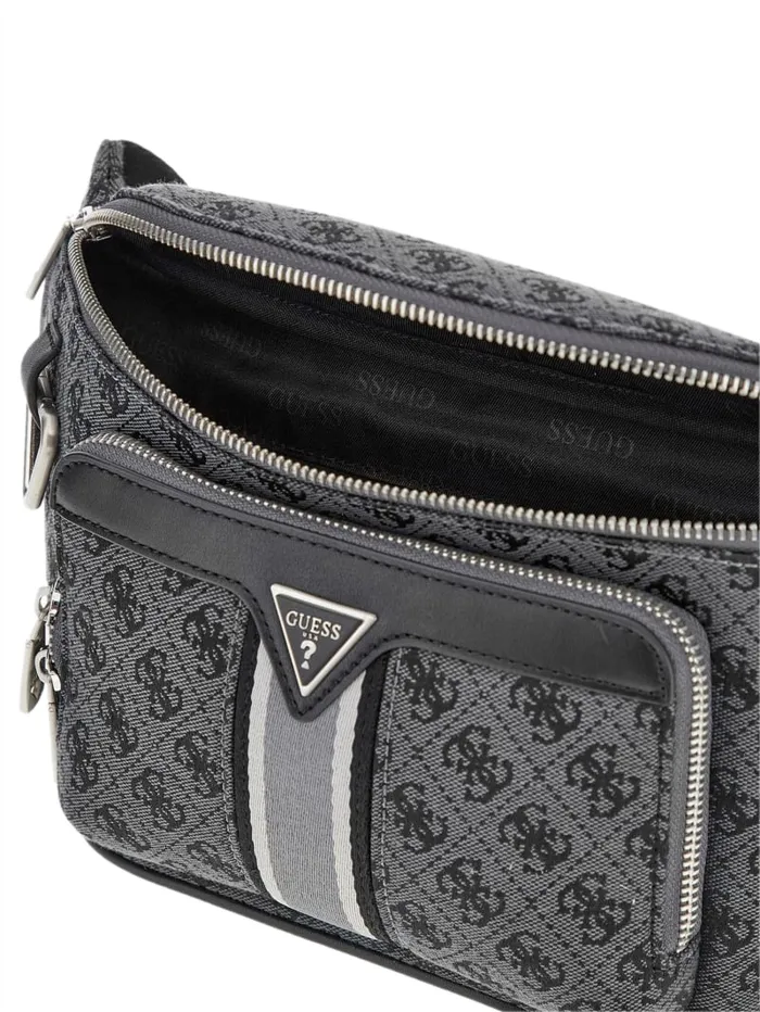 GUESS Wallets and Bags Milano Large Bum Bag Black 8211 Men